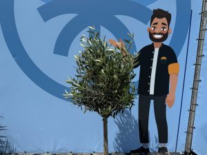 Olivier méditerranéen Olea europaea 100 cm – Résistant au gel jusqu’à -18 °C – Ambiance méditerranéenne pour le jardin et la terrasse – 10 ans