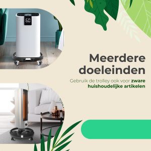 Chariot à plantes - Jusqu'à 300 kg - Roues pivotantes à 360 degrés - Ø 30-50 cm